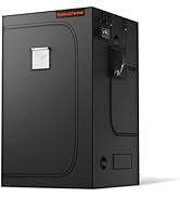 Spider Farmer 4x4 Grow Tent Pro-Grade, 48"x48"x80", with Observation Window and Floor Tray, 1680D...