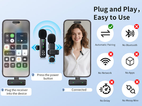 wireless lavalier microphone for iphone
