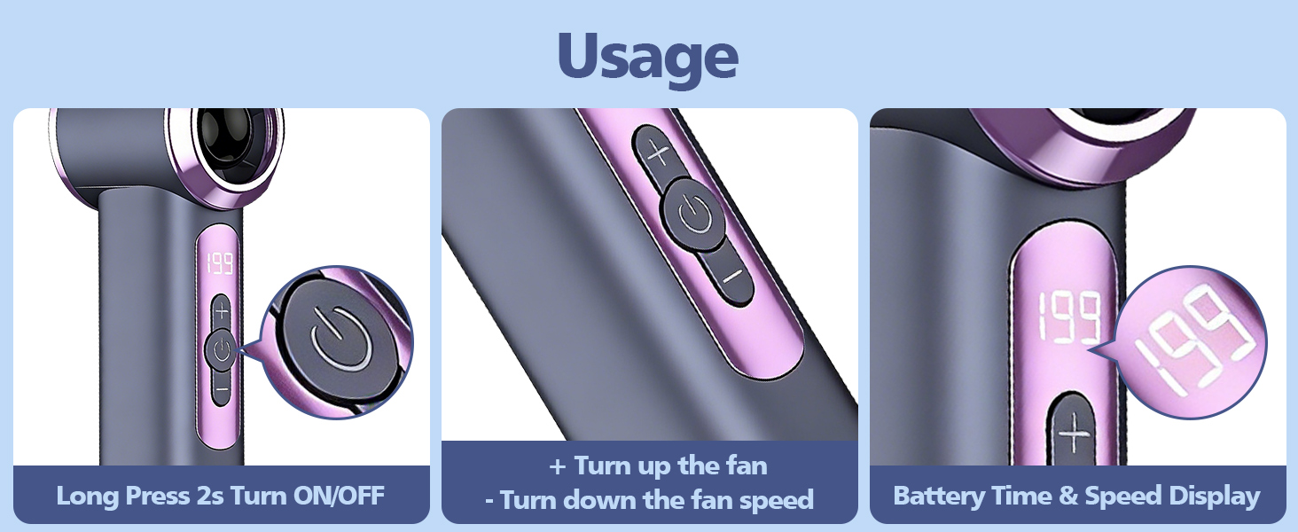 IGRARK Portable Handheld Mini Fan