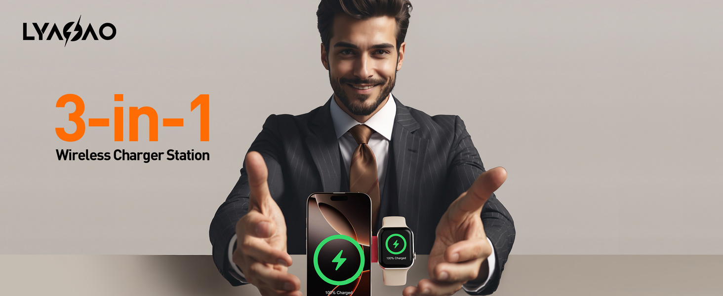 apple phone and watch charging station