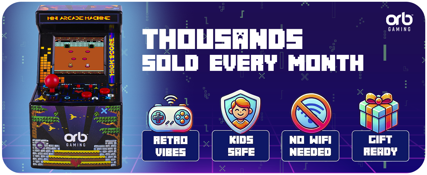 Mini Retro Arcade Machine Console