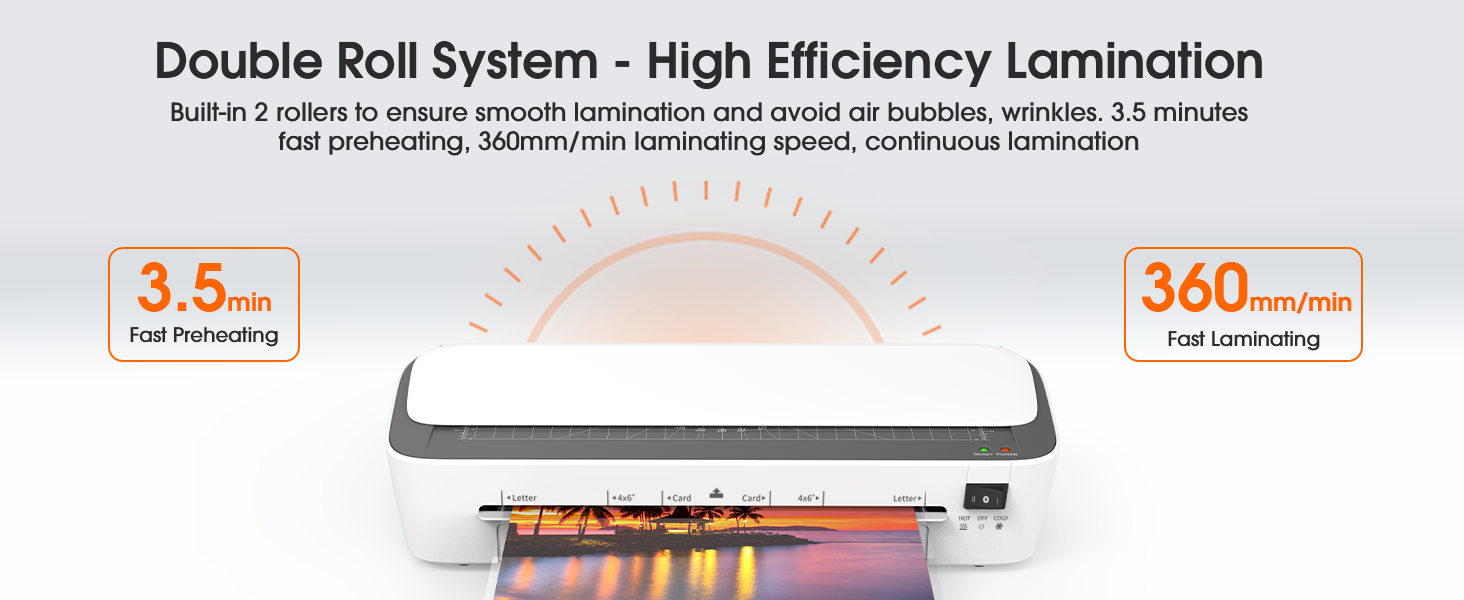 9&amp;#39; Letter Size 11 in 1 Laminator Machine with Laminating Sheets