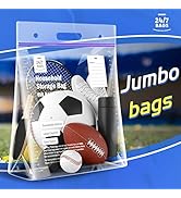 24/7 Bags- XL Double Zipper Bags, 10 Gallons, 15 Count, Stand &amp; Fill, Carry Handle, BPA-Free, Air...