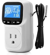 Diymore 1800W Plug in Digital Thermostat Temperature Controller Electric Thermostat Outlet Heatin...