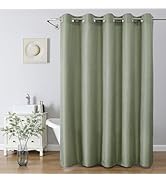eachope No Hooks/Liner Needed - Waterproof 3-in-1 Hotel Waffle Weave Shower Curtain, Machine Wash...
