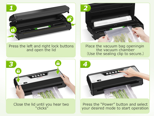 Bonsenkitchen Vacuum Sealer Machine 