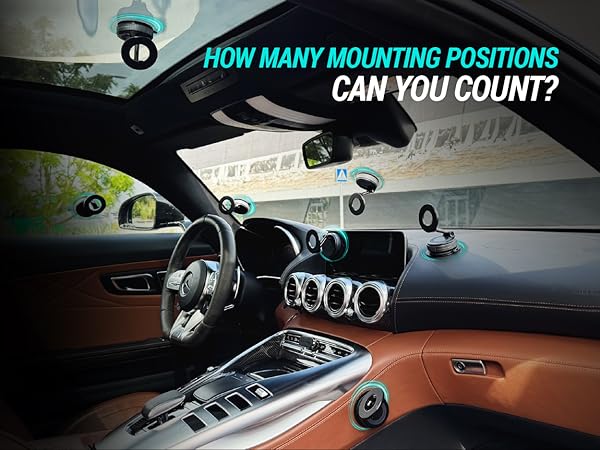 Carmount Clutch X One rotating magsafe phone mount for car dashboard suction cup hold for smartphone