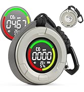 GasDoc DS-100PRO Portable CO &amp; CO2 Detector for Travel, 4-in-1 Magnetic Carbon Monoxide and Carbo...
