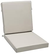 AAAAAcessories Outdoor Seat Cushions for Chairs, One-Piece Design, Fade-Resistant, Waterproof Pat...