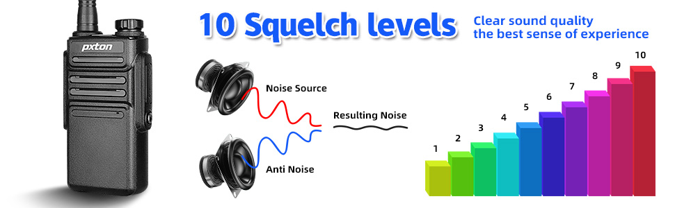 pxton 999s walkie clear sound