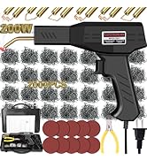 Wrdlosy 200W Plastic Welder, 2000PCS Staples 10PCS Sandpaper, Plastic welding Kit, Plier Custom C...