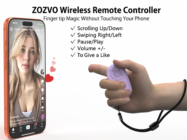 ZOZVO Wireless Remote Controller