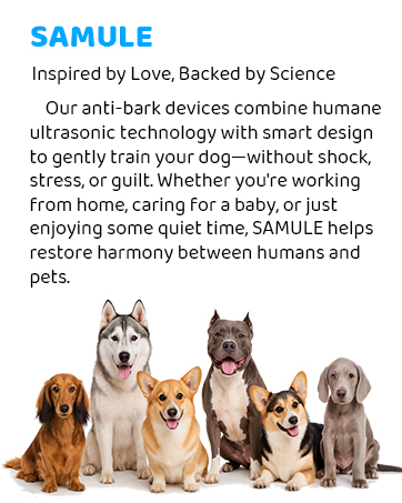 SAMULE Ultrasonic Dog Bark Deterrent Device