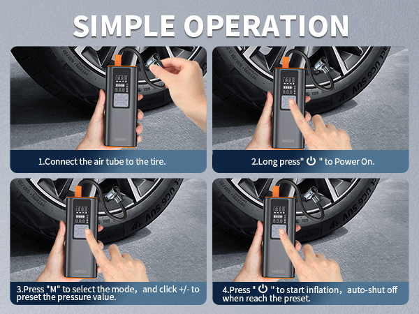 tire inflator portable air compressor