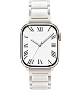 V.R.HOPE Apple Watch Band for Women 38mm 40mm 41mm 42mm Fashion Rose Gold Stainless Steel Metal S...