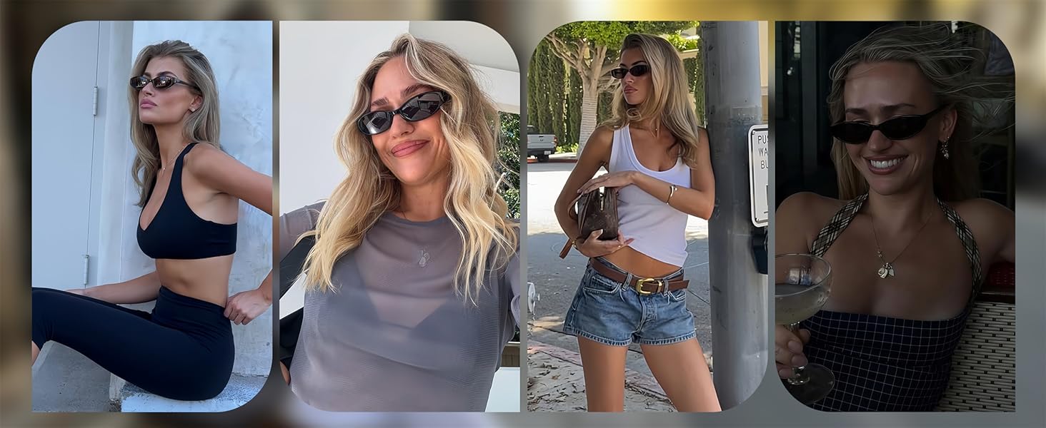 small oval sunglasses