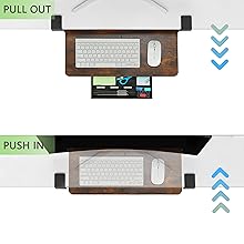 keyboard tray under desk clamp