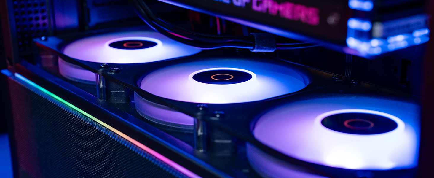 Gamma F12 Elite BK ARGB REVERSE BLADE 3 IN 1