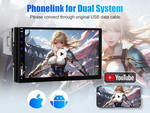 touch screen car stereo with backup camera pantalla para carros con bluetooth touch screen radio