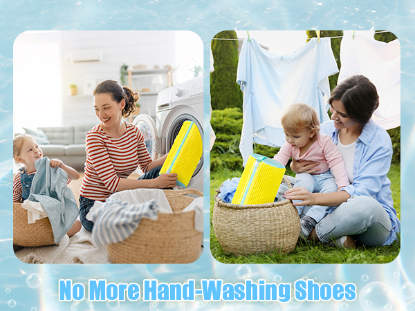 shoe washing bag for family