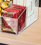 Samhe Acrylic Coffee Bar Organizer for Countertop, Cups Lids Sleeves Pods Syrups and Coffee Bar A...