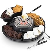 Kusini Smores Maker Tabletop Indoor - Flameless Electric Marshmallow Roaster – 4 Detachable Trays...