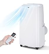 ARLIME Portable Air Conditioner, 9000 BTU AC Units with Fan & Dehumidifier Cools up to 350 sq.ft,...