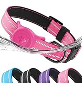 Airtag Dog Collar, Dog Collar with Airtag Holder Compatible for Apple Air Tag, Fit Circle Airtag ...
