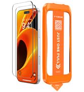 TORRAS for iPhone 17 Screen Protector [12Ft Military-Grade Shatterproof] [9H+ Aerospace Tempered ...