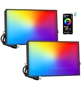 Onforu 100W Bluetooth RGB Flood Light 2700K 8000 LM, Smart App Control Color Changing Dimmable St...