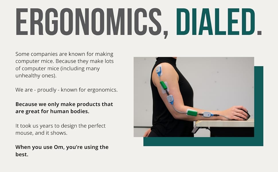 Ergodriven Om Wireless Vertical Handshake Mouse Ergonomic Bluetooth Dongle