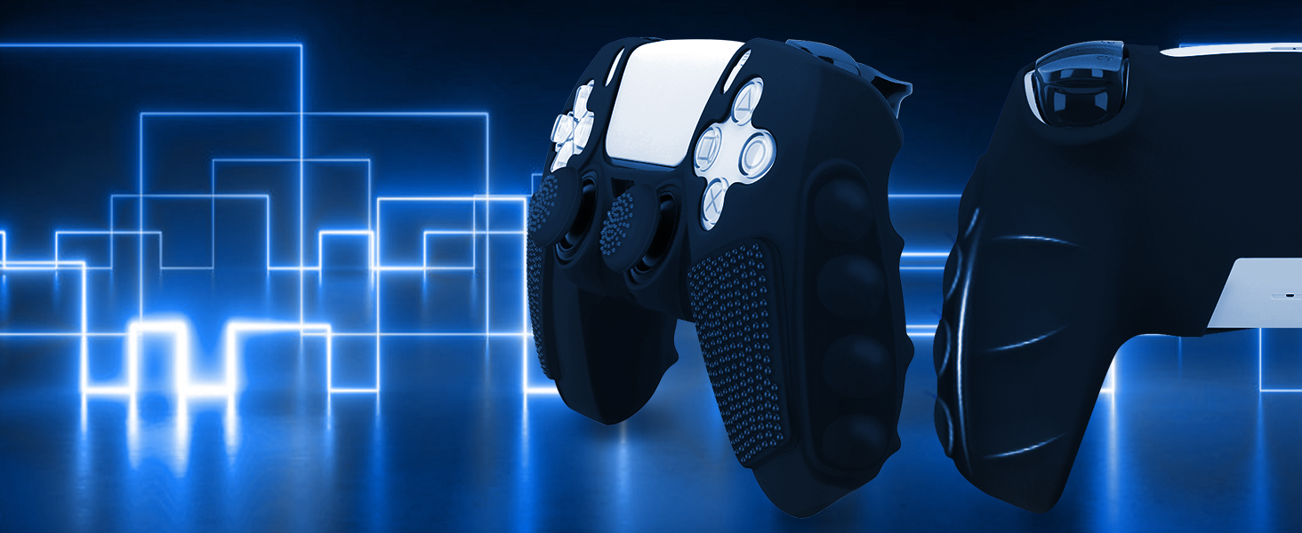 ps5 controller skin dark blue