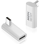 Duttek USB C Right Angle Adapter 40G, USB C 90 Degree Adapter PD 140W, USB C Angle Extender Adapt...