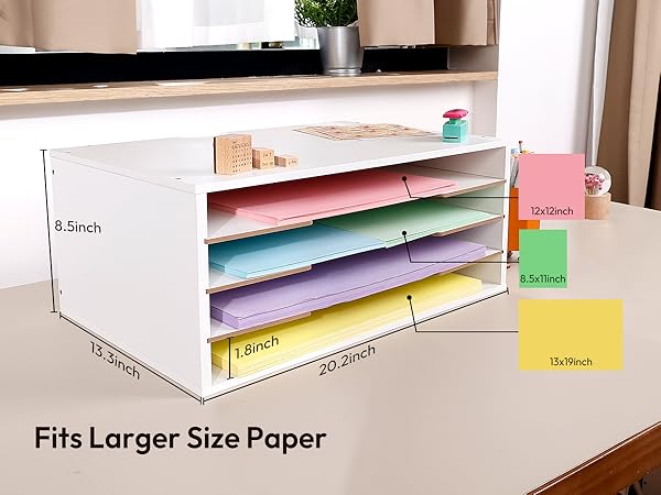 scrapbook paper storage