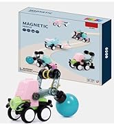 MAGMEN Mini Movers: Build Cars, Trucks, Planes &amp; More! Fun &amp; Imaginative STEM Learning Toys - Mag...