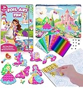 homicozy Art &amp; Craft Activity for Kids-Foil Fun Unicorn &amp; Princesses,No Mess Art Crafts for Girls...