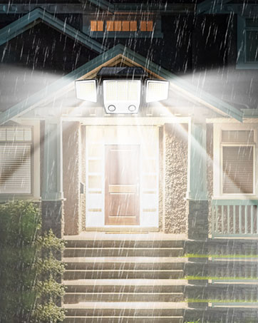 Solar Motion Lights Outdoor Waterproof -Solar Flood Wall Light for Garden Yard Patio Pathway