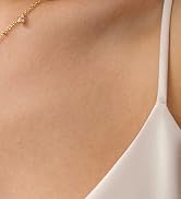 RLMOON Gold Necklaces for Women 14K Gold Plated CZ Diamond Choker Necklace Red Emerald Green Blue...