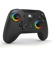 PeriphX Wireless Switch Controllers for Nintendo Switch,6-Axis Gyro,Turbo Function,7-Color RGB Li...