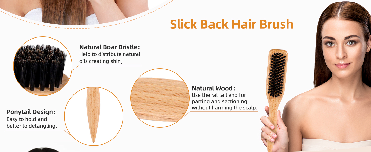 Slick Back Hair Brush