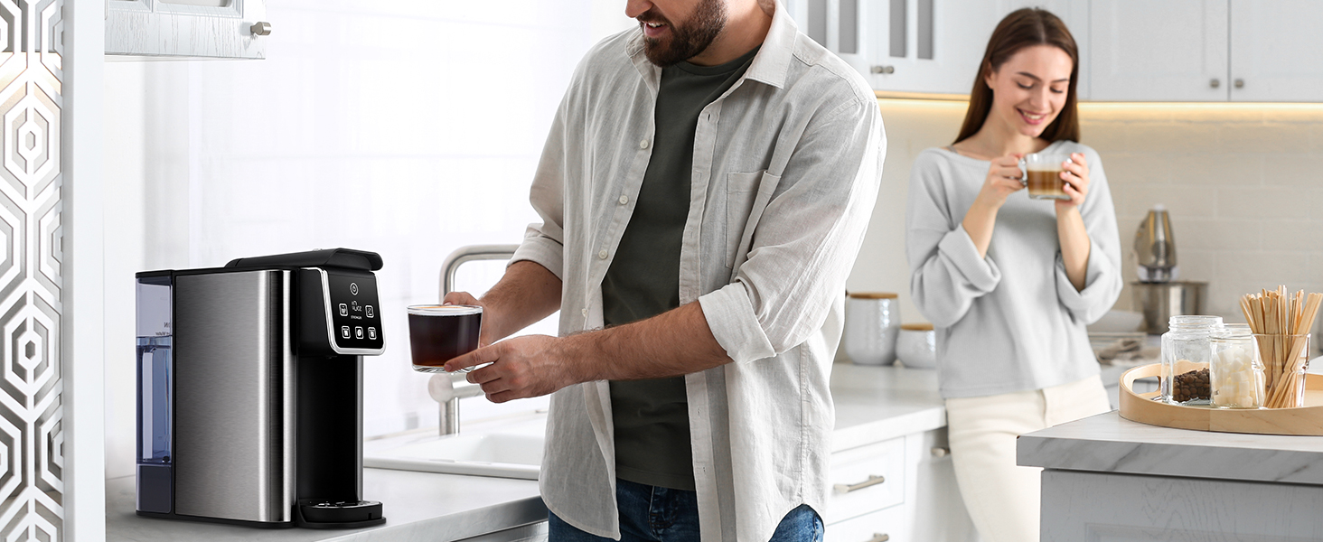 Quiet operation KIDISLE coffee brewer for shared living spaces