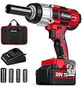 AVID POWER Cordless Impact Wrench, 1/2 Impact Gun w/Max Torque 330 ft lbs (450N.m), Power Impact ...