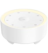 Kipcush White Noise Machine | Center-Concave for Easy Blind-Touch Night Light | 21 Soothing Sound...