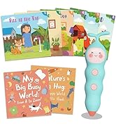 QuTZ Talking Pen Book Set, Learn to Read Sound Books, 8 Tap to Read Audio Books, 600+ Words &amp; Fun...