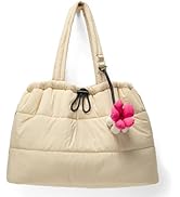 OYLOLA Tote Bag for Women Puffer Tote Bag Quilted Nurse Bag Cute Tote Handbag for Work School Tavel