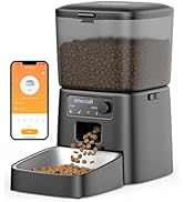 oneisall Automatic Cat Feeder, WiFi Cat Food Dispenser with App Control, Auto Cats Feeder Automat...