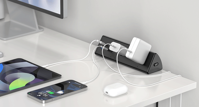 desk mounted power strip