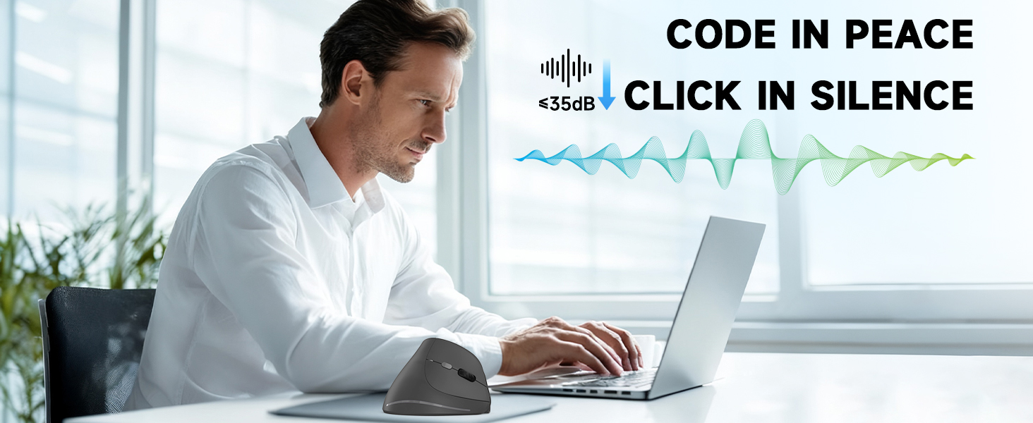 wireless vertical ergonomic mouse computer bluetooth rechargeable ergo mouse