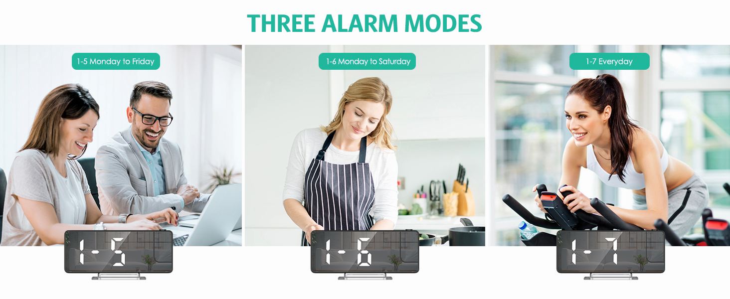 bedroom projection alarm clock red display digital clock with projector