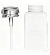 BONKZEBU Solvent Dispenser with Stainless Steel Cover - Anti Static Square Bottle for ESD Applica...